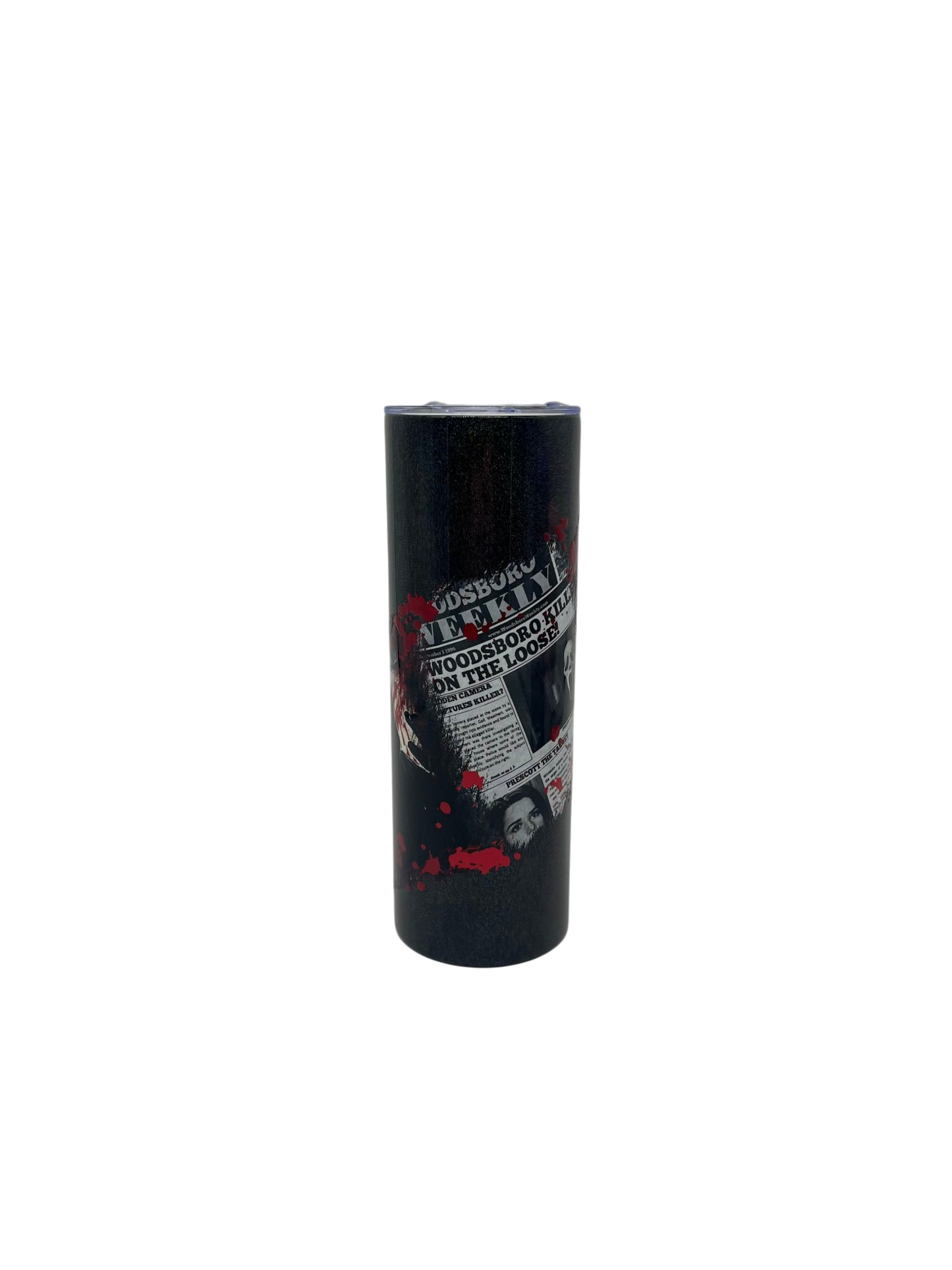 Ghostface Woodsboro Weekly 20oz Skinny Metal Tumbler