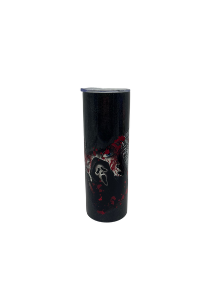 Ghostface Woodsboro Weekly 20oz Skinny Metal Tumbler
