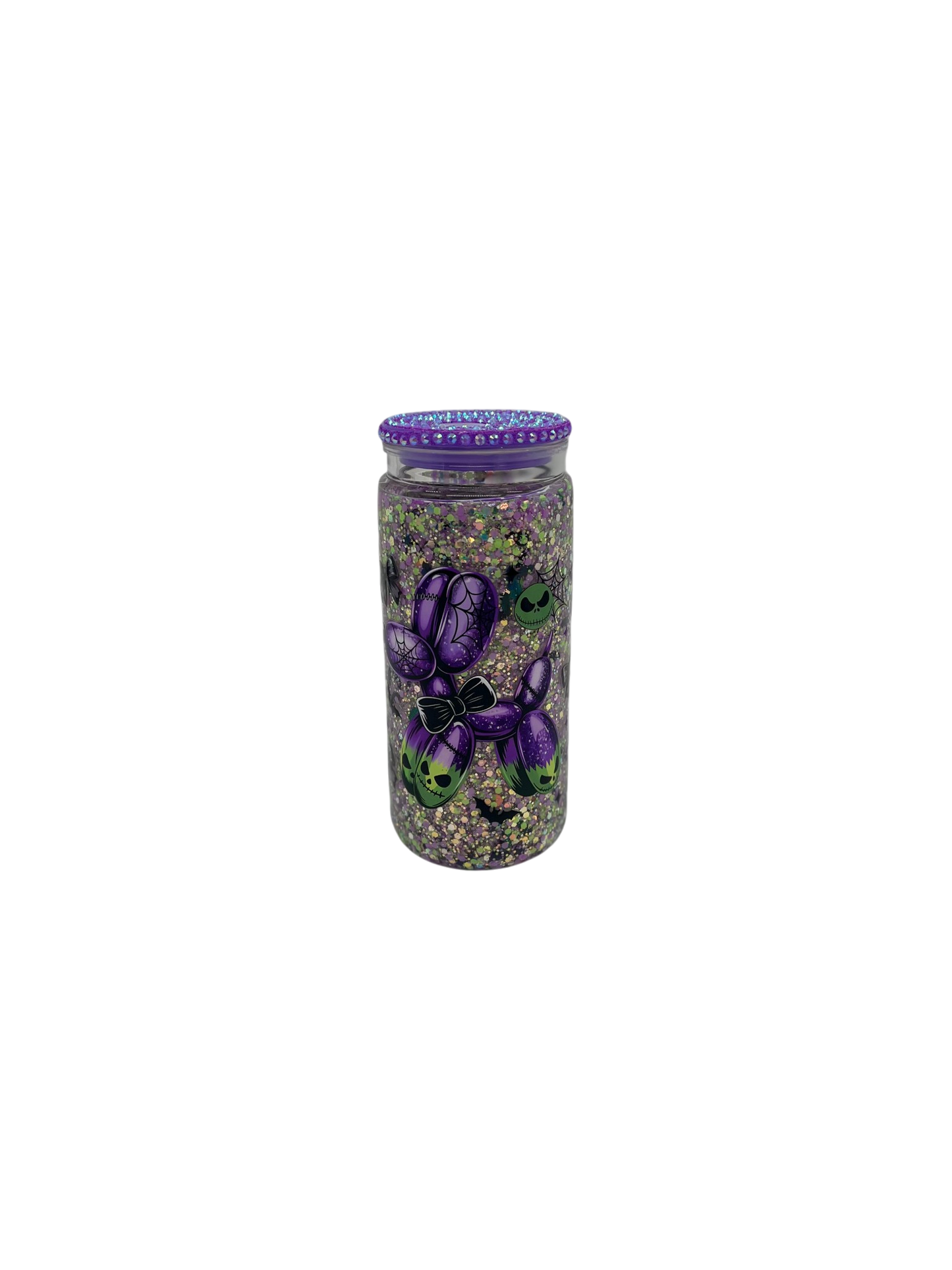 Halloween Balloon Dog Glow in the Dark 20oz Glitter Tumbler