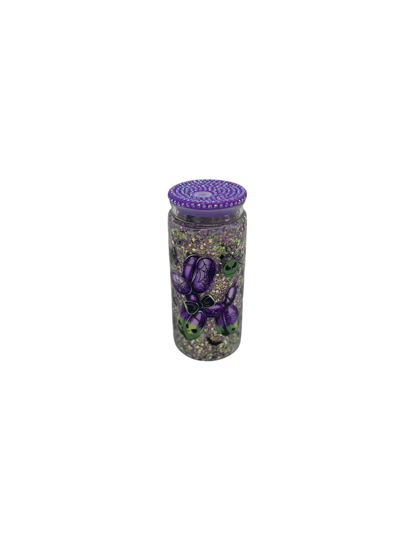 Halloween Balloon Dog Glow in the Dark 20oz Glitter Tumbler