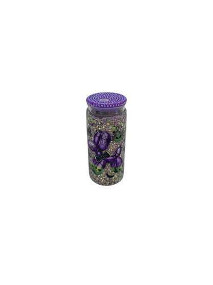 Halloween Balloon Dog Glow in the Dark 20oz Glitter Tumbler