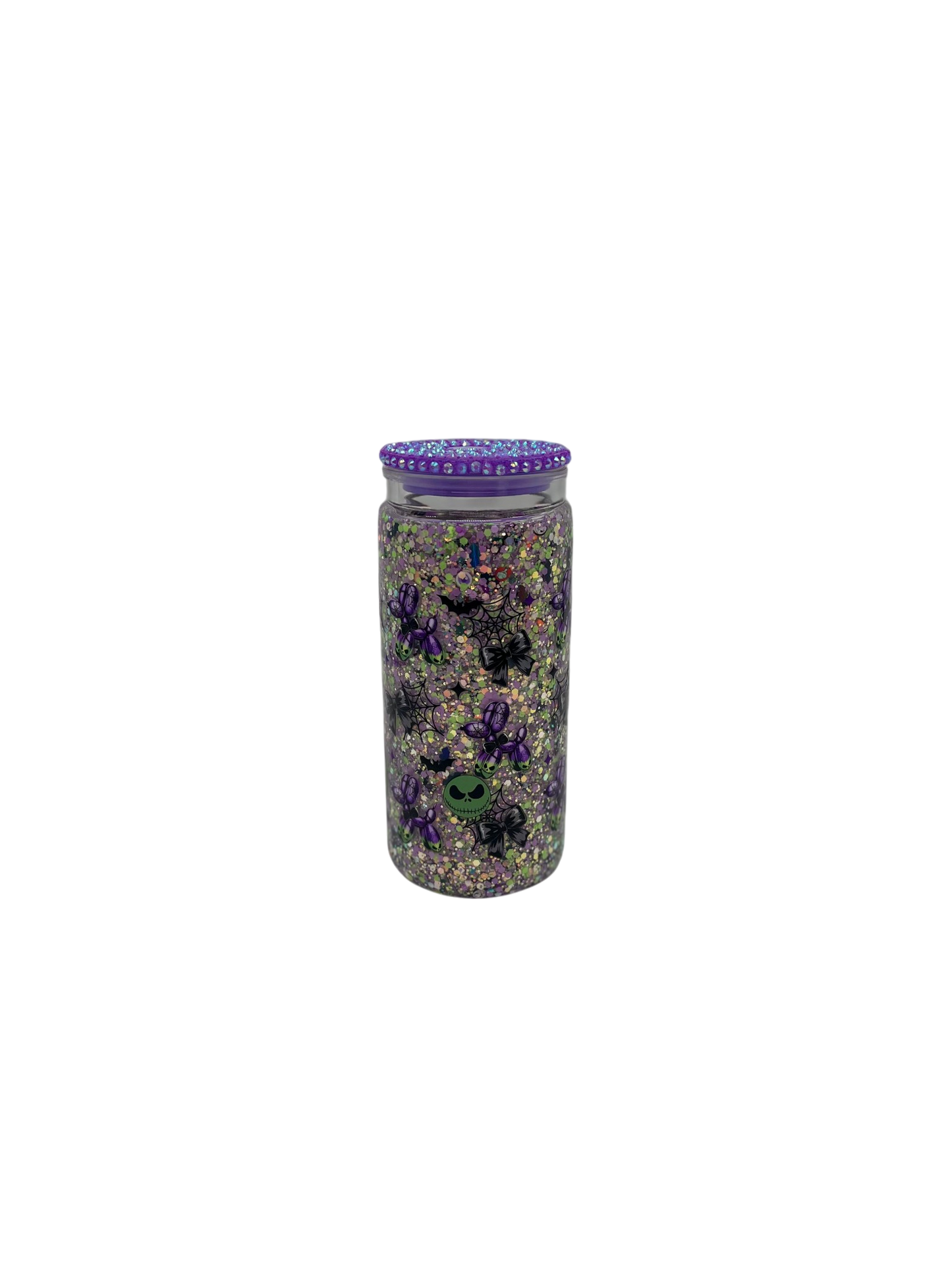 Halloween Balloon Dog Glow in the Dark 20oz Glitter Tumbler