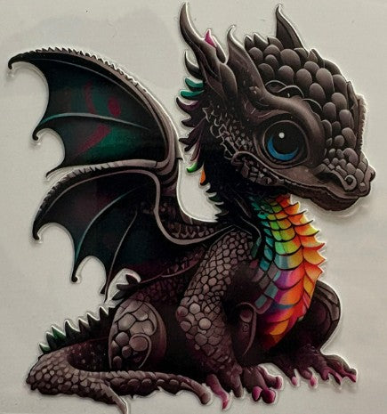 UV DTF Wrap - Rainbow Dragon